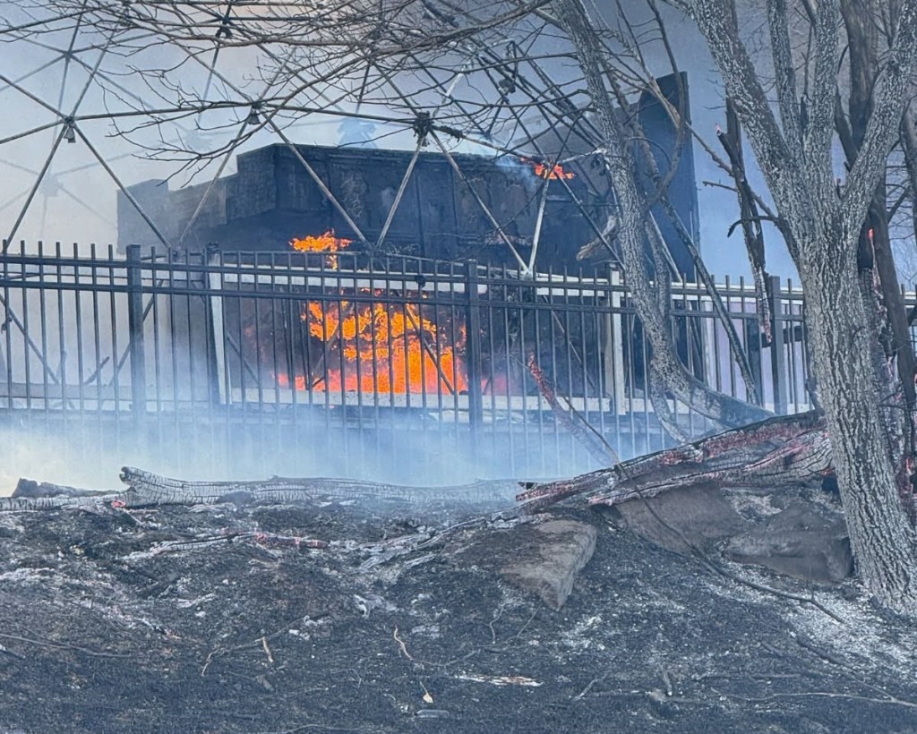 Northbound I-25 closed north of Denver after grass fire sparks