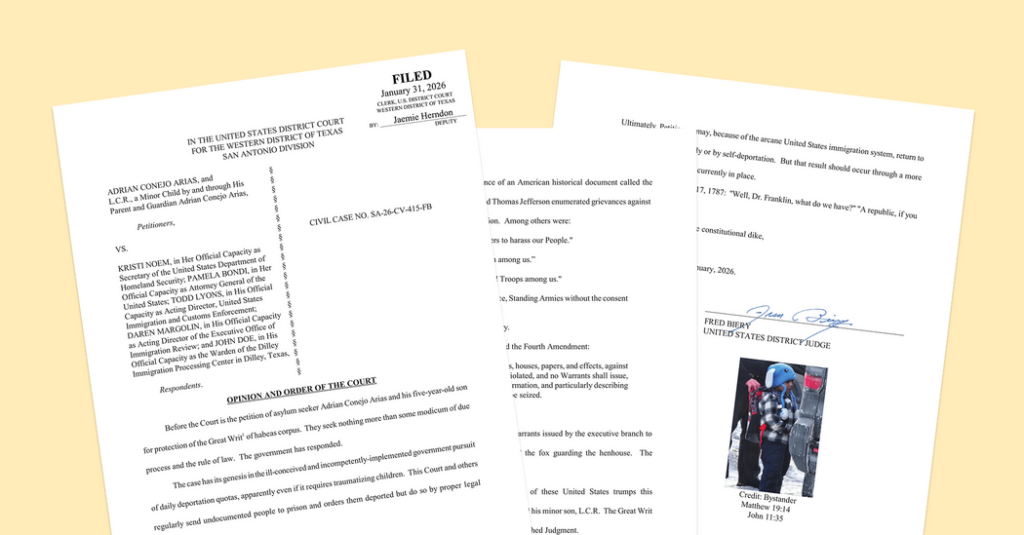 Annotating the Judge’s Decision in the Case of Liam Conejo Ramos, a 5-Year-Old Detained by ICE
