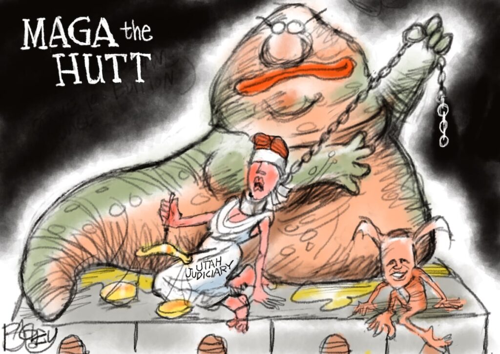 Bagley Cartoon: Captive Justice - The Salt Lake Tribune