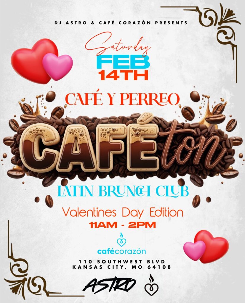 ❤️☕ CAFÉTON: Valentine’s Day Latin Brunch Party 💃🏽🎶 | Feb 14, 2026