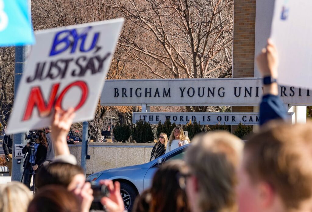 Immigration protests break out off BYU's campus
