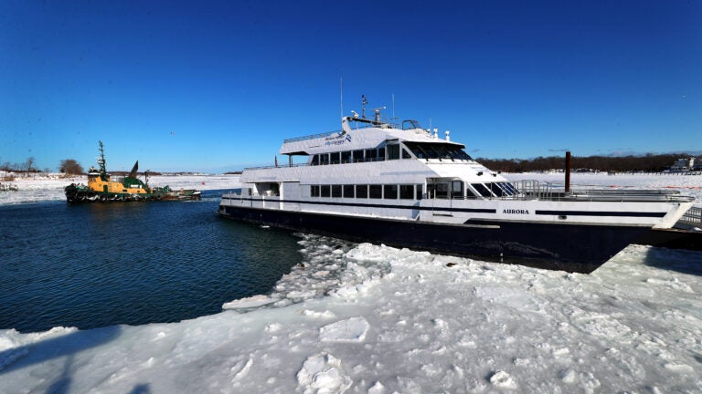 All Friday services for the Hingham/Hull ferry will be cancelled due to thick ice in Boston Harbor.
