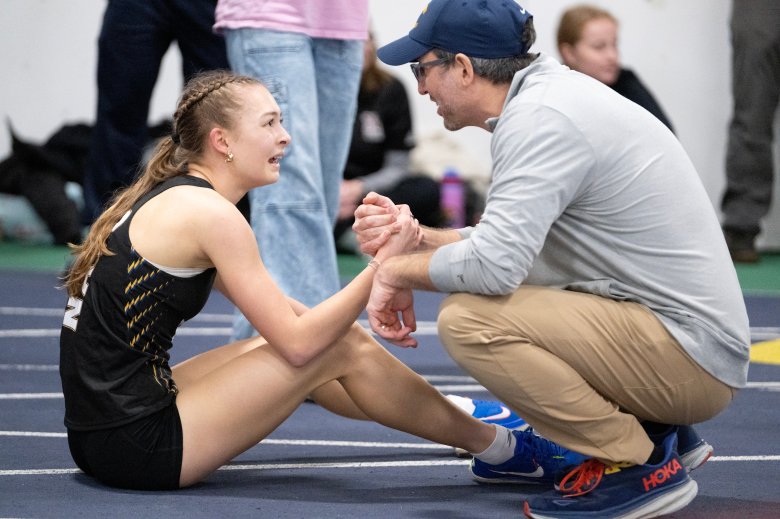 Two fabled records fall at Class A indoor track meet