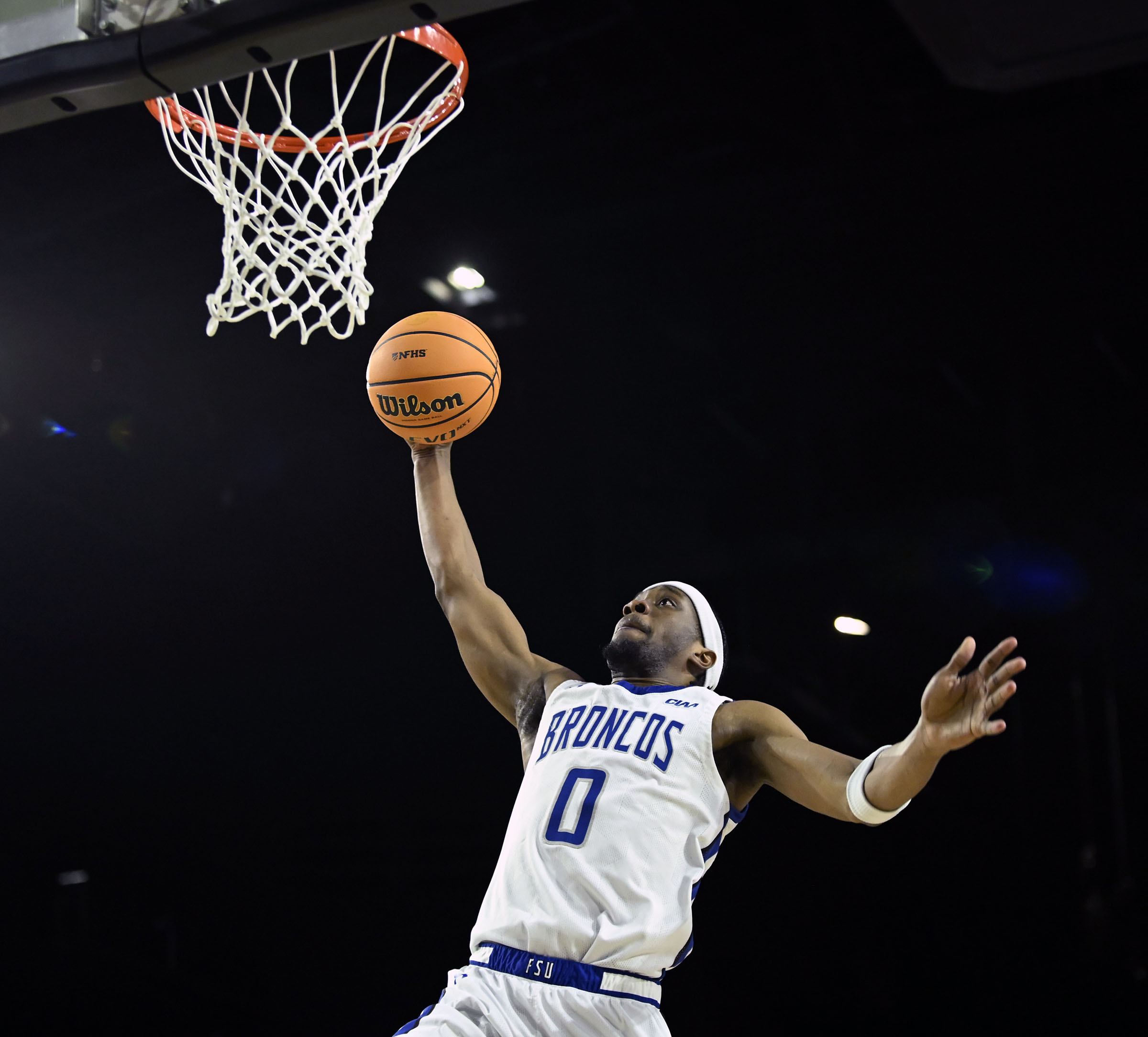 Fayetteville Stateâs Romeo Aquino slams against Bluefield State in the...