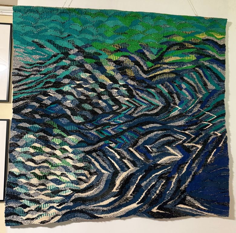 Silvia Heyden, Playing Pattern, 1999. Linen and raw silk. Collection of Dr. Peter and Mrs. Martha Klopfer. © Silvia Heyden Estate. Photo courtesy of the lender.