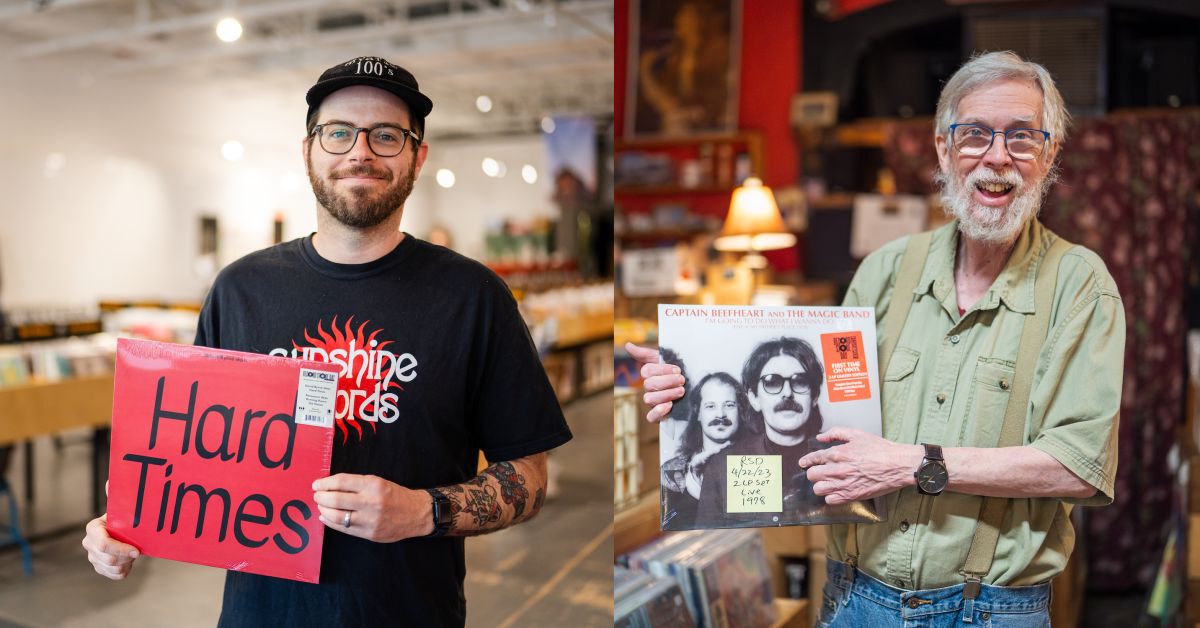 56 local events you won’t want to miss this April 2026 in Birmingham 8 Dan Drinkard of Seasick Records (left) and Jimmy Griffin of Renaissance Records (right). (Nathan Watson / Bham Now)