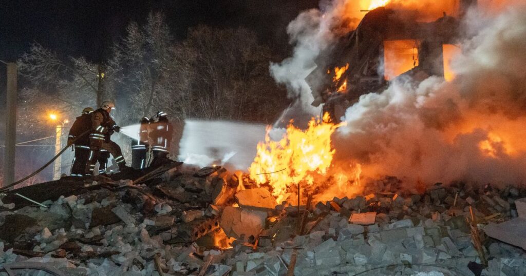 At least 7 killed in Ukraine’s Kharkiv as Russian missile hits apartment building