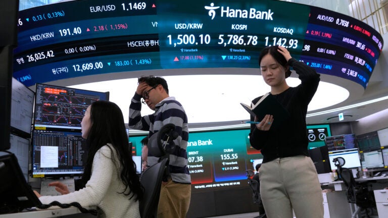 Brent crude briefly tops $119 per barrel, before receding, and shakes stock markets worldwide