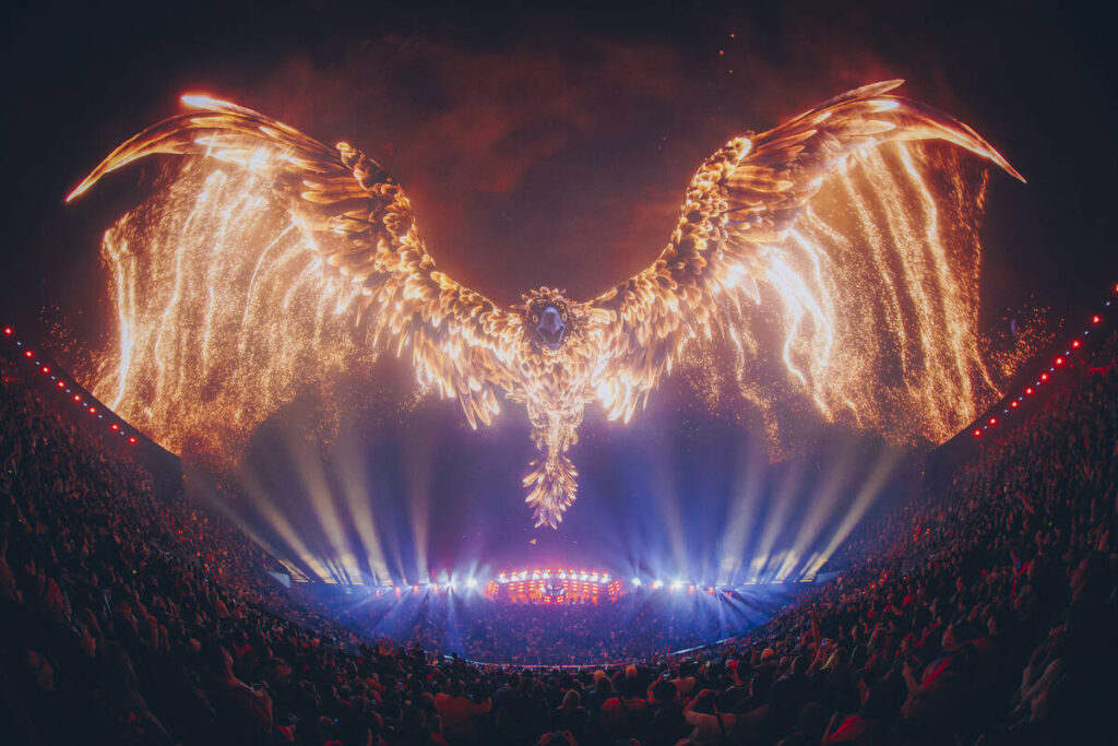 EDM superstar Illenium launched his “Odyssey” residency at Sphere on Thursday. (Rich Fury/S ...