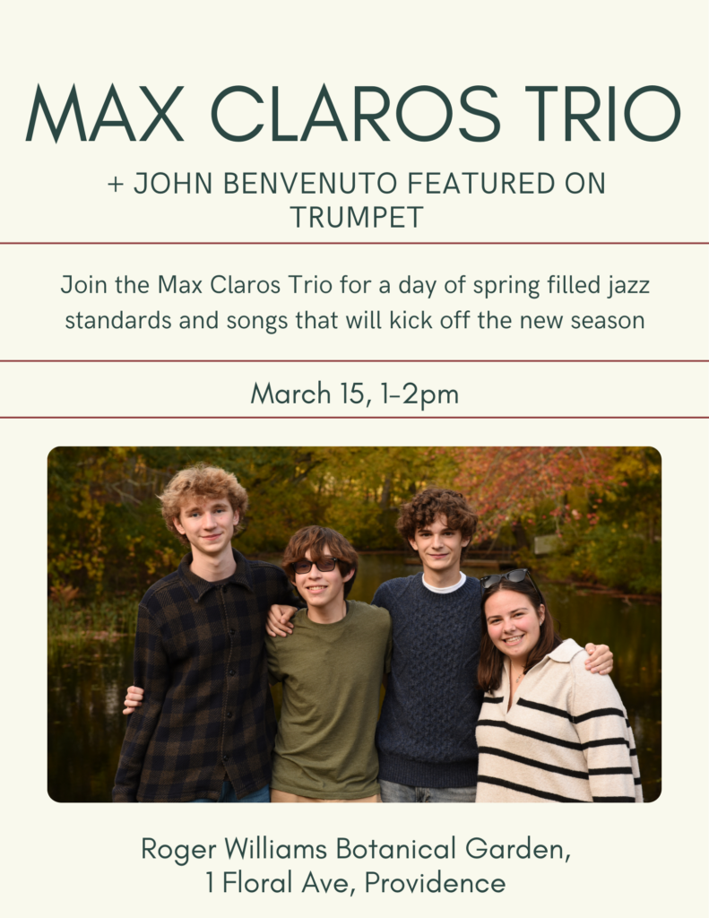 Spring Jazz Afternoon with The Max Claros Jazz Trio