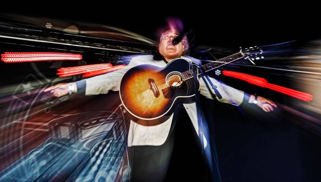 Big Sandy & His Fly-Rite Boys perform during the Rockabilly Car Show at Viva Las Vegas Rock ...