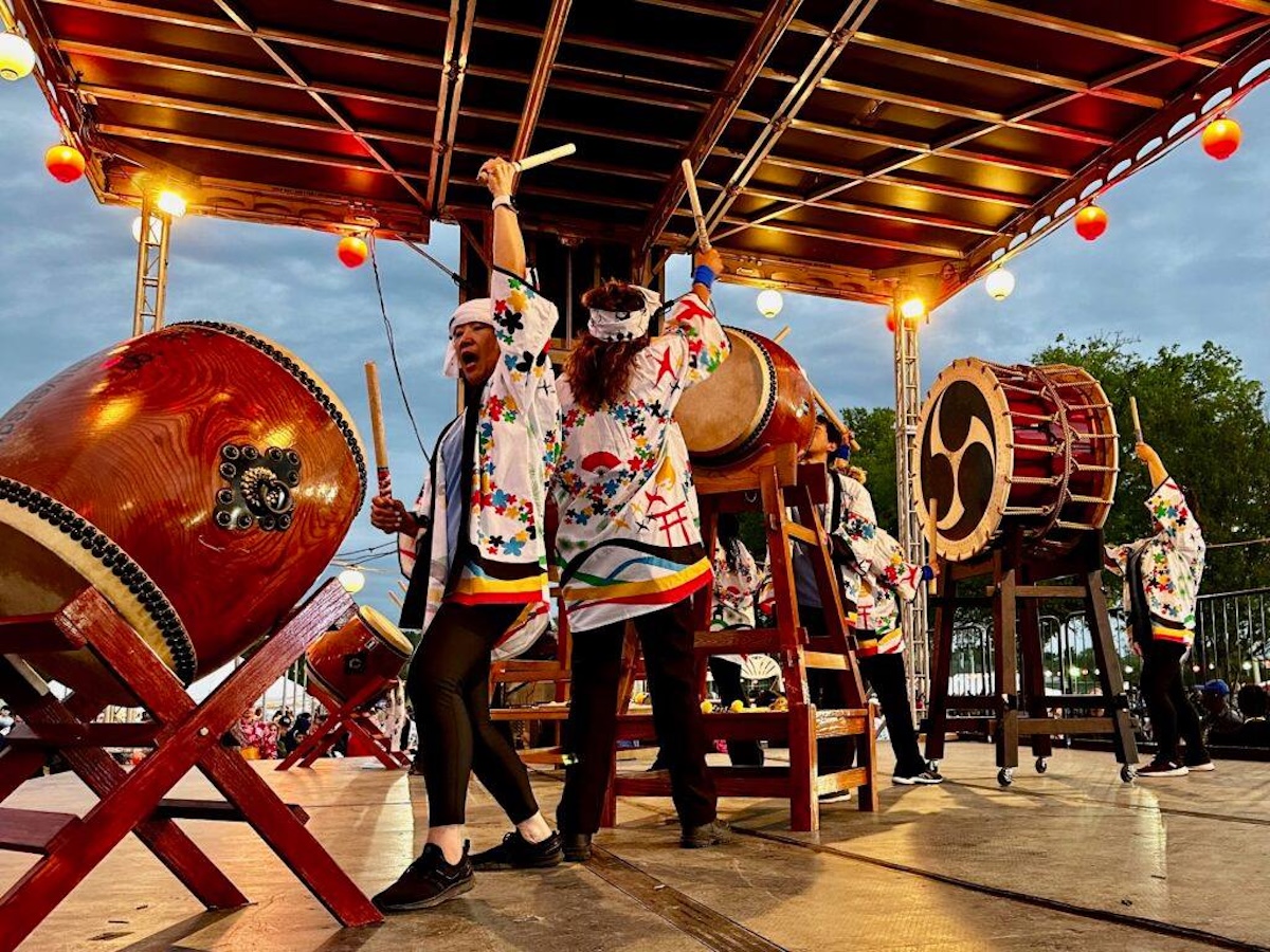 FREE Japanese festival in Decatur Friday, May 1 + how to go 2 Daikin’s Taiko Force drummers performing at the Daikin Festival in Decatur, Alabama