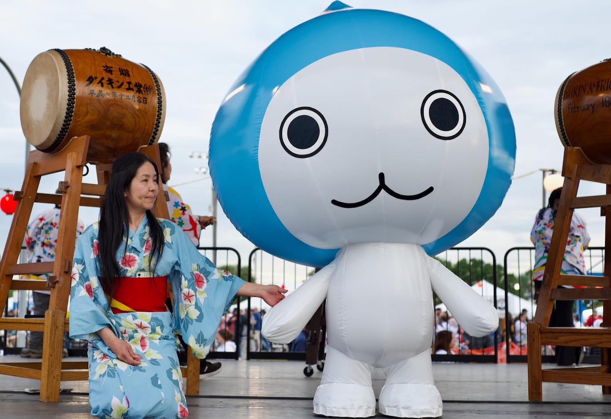 FREE Japanese festival in Decatur Friday, May 1 + how to go 4 A woman introduces Pichon Kun, the mascot for the company Daikin, at the Daikin Festival in Decatur, Alabama