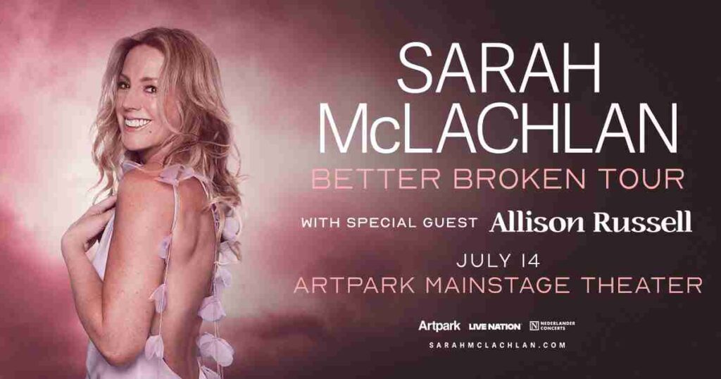 Sarah McLachlan - Better Broken Tour at the Artpark Mainstage Theater on July 14, 2026