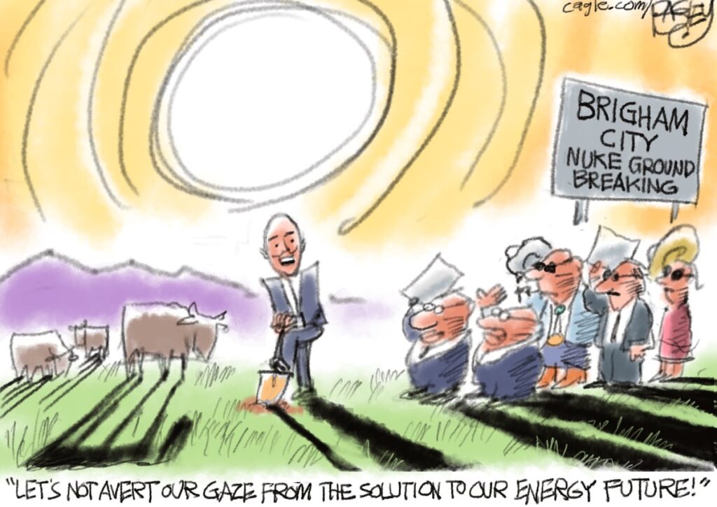 Bagley Cartoon: Energy Solution - The Salt Lake Tribune