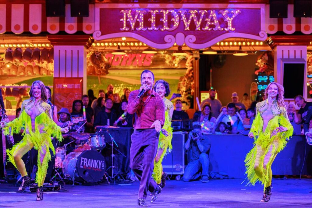 Franky Perez and The All Nighters play the Midway at Circus Circus on Friday, April 17, 2026. ( ...