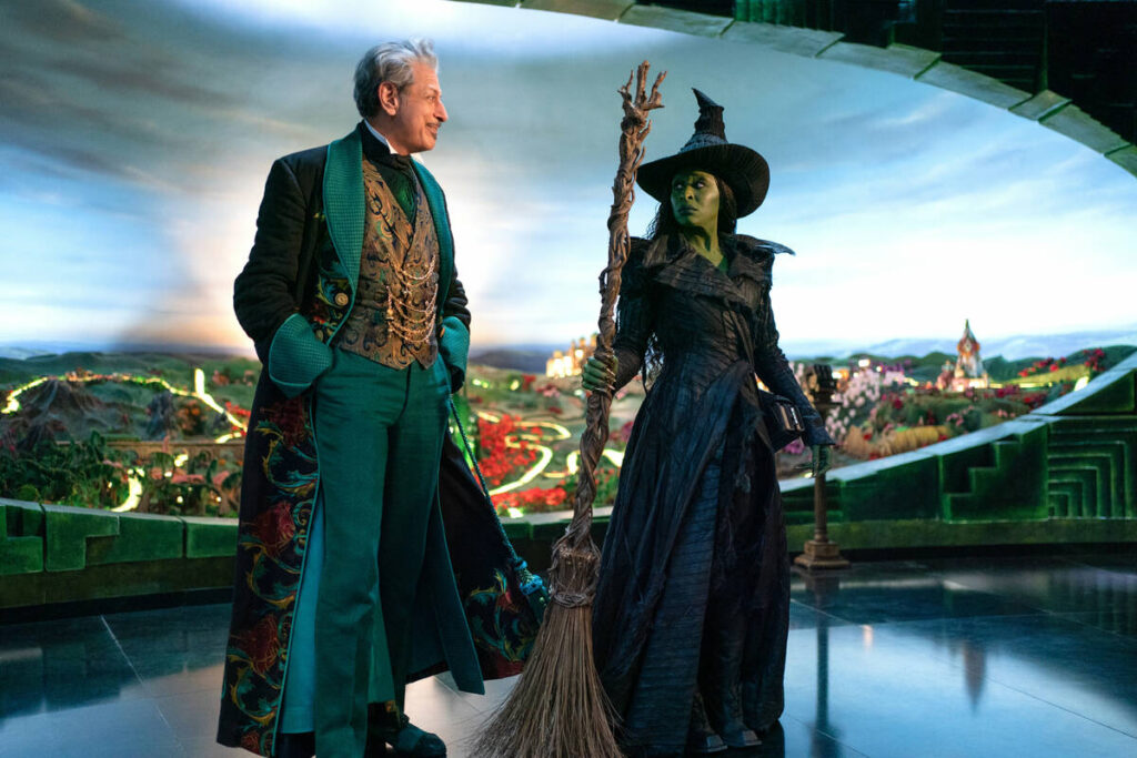 Jeff Goldblum and Cynthia Erivo appear in a scene from "Wicked for Good.." (Universal Pictures ...