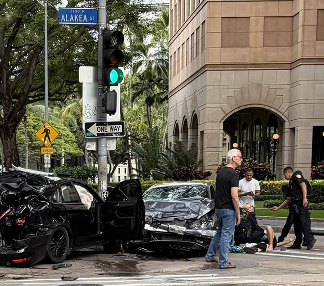 Man, 35, charged with attempted murder after Honolulu car crash