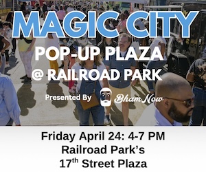 Have you seen these free pop-up events in Railroad Park? 2 Railroad Park - Pop-Up Plaza