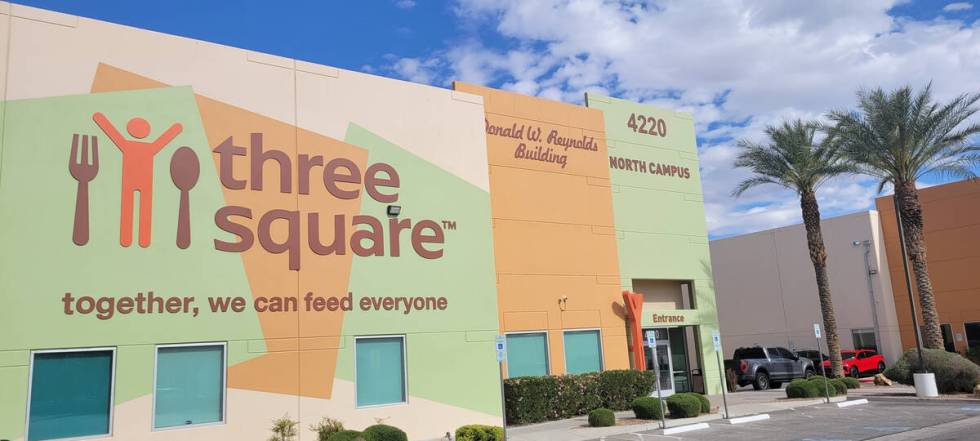 The exterior of Three Square Food Bank of Las Vegas. The annual Las Vegas Restaurant Week benef ...