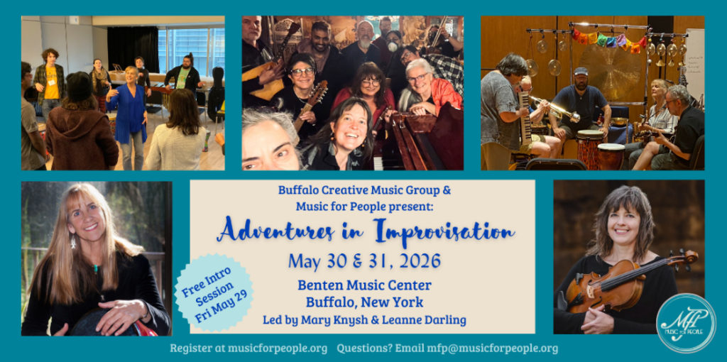 Music Improvisation Weekend Workshop at Benten Music Center - May 29-31