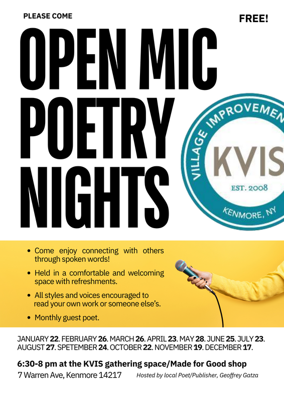 Open Mic Poetry Night Set for May 28 in Kenmore