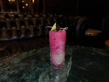 Red Headed Mai Tai at The Barbershop Cuts & Cocktails. (Clique Hospitality)