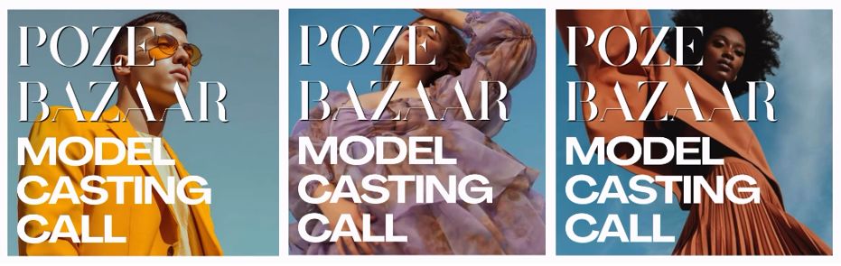 model casting call triptych