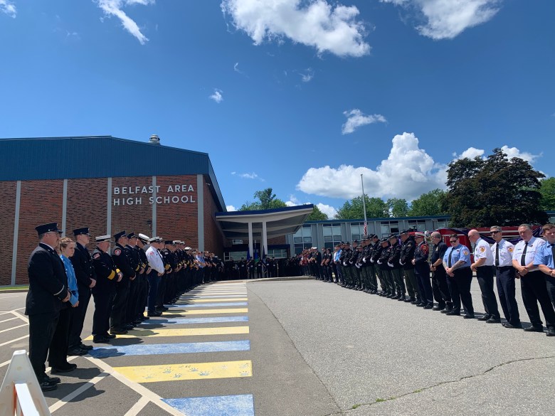 Funeral for Searsmont assistant fire chief Wayne Woodbury underway
