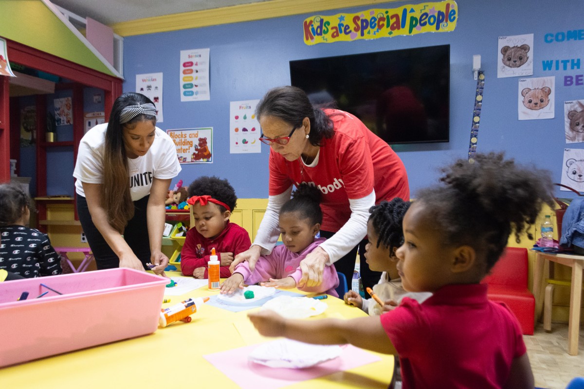 two ladies with United Way of Central Alabama UWCA Help Me Grow program