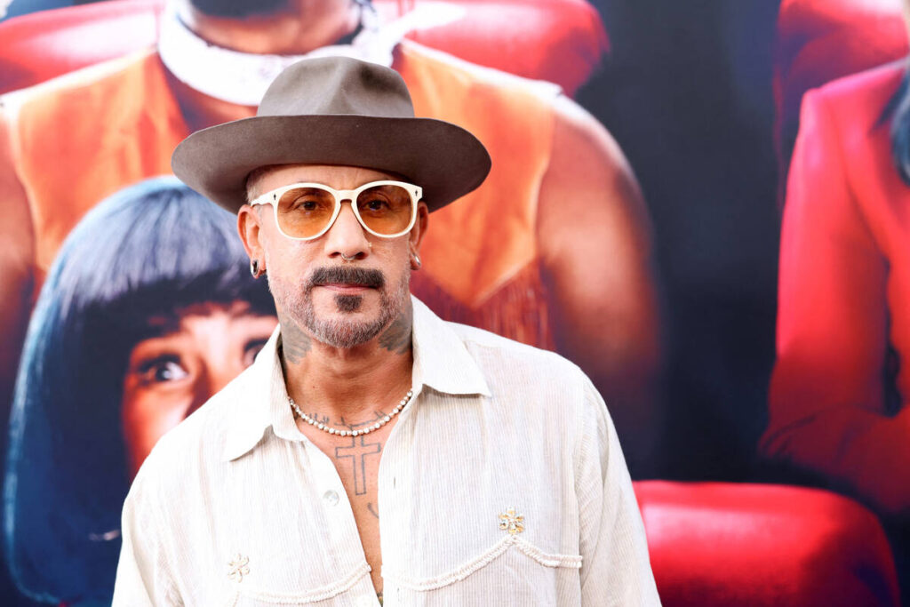 AJ McLean attends Paramount's "Scary Movie" premiere at the Paramount theater in ...