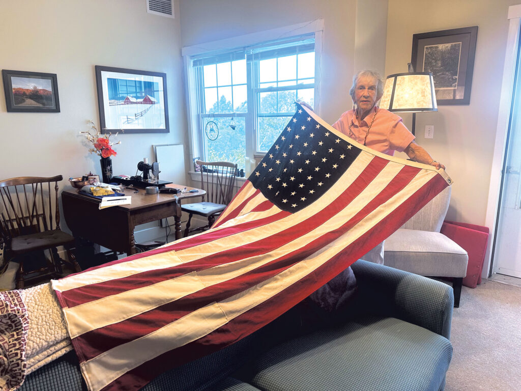 At 91, Diane Mott Is Still Mending American Flags