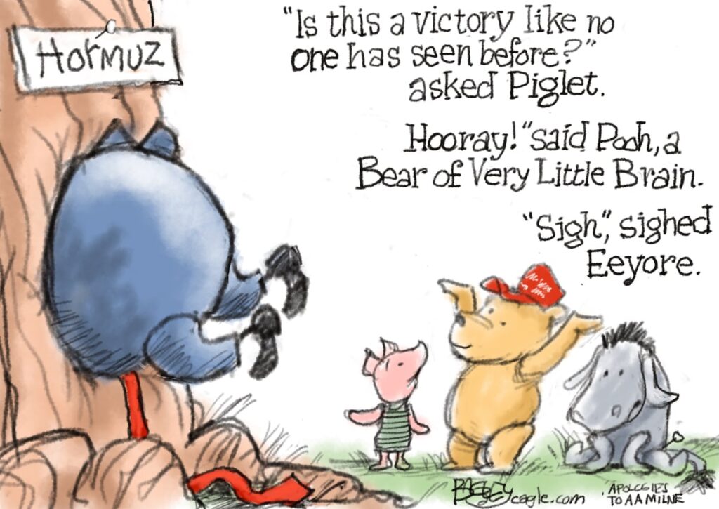 Bagley Cartoon: Pooh and Friends
