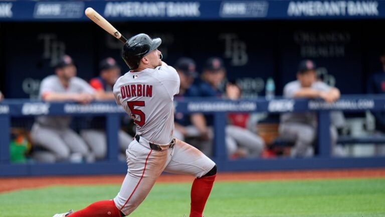 Caleb Durbin working with Aaron Judge’s personal hitting coach