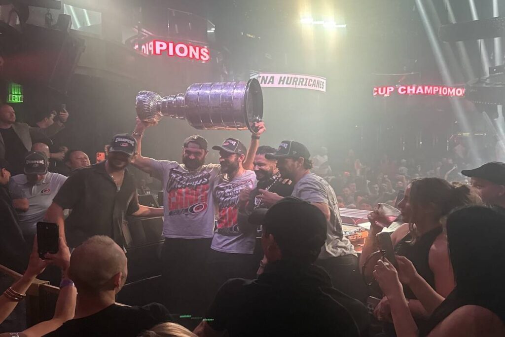 Carolina Hurricanes party at Las Vegas Strip club after Stanley Cup win — PHOTOS
