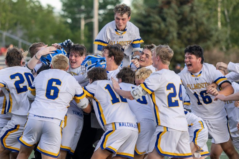 Falmouth boys lacrosse surges past Yarmouth in Class A final