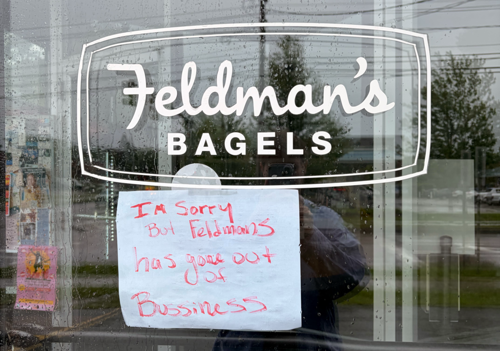 Feldman's Bagels Closes Abruptly in Burlington and St. Albans