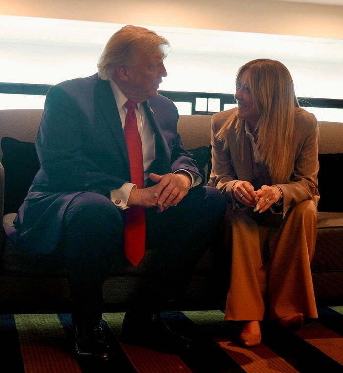 Italy’s Meloni accuses Trump of fabricating G7 photo story