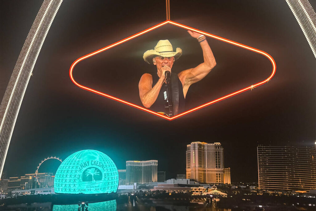 Kenny Chesney is shown in his second show in his return of his Sphere residency on Saturday, Ju ...