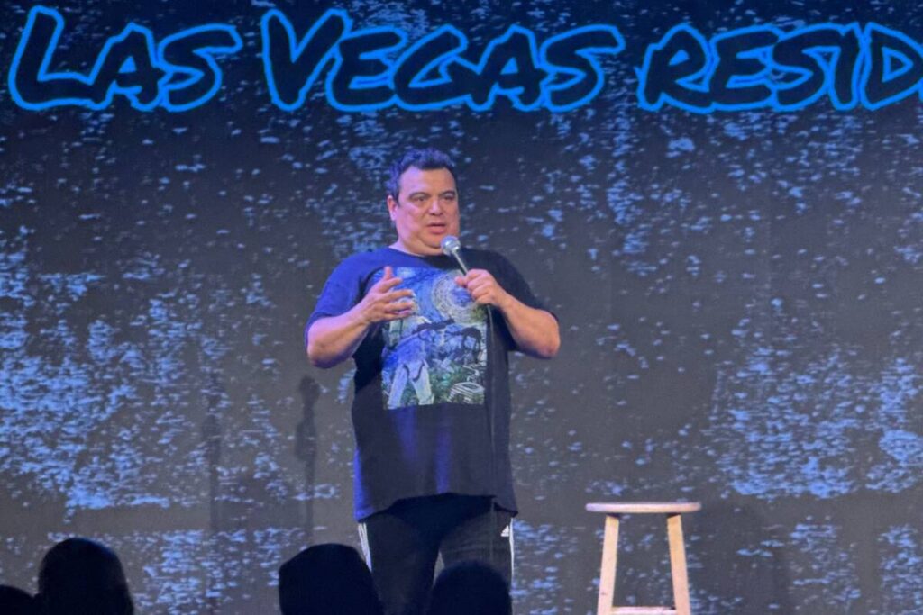 Stand-up comic Carlos Mencia is shown headlining at Jimmy Kimmel's Comedy Club on Wednesday, Ju ...
