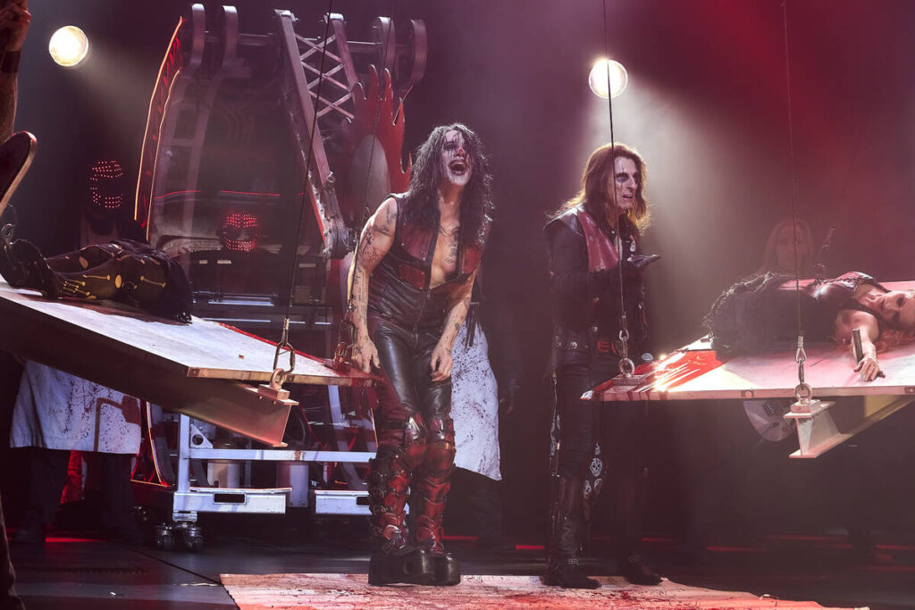 Alice Cooper and Criss Angel pose for promotional photos for their new show “Welcome To Our N ...