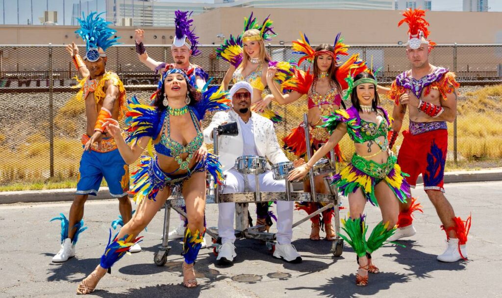 The cast of "Bolero -- The Show," with DJ A Plus, is shown in a promo photo. The production pre ...