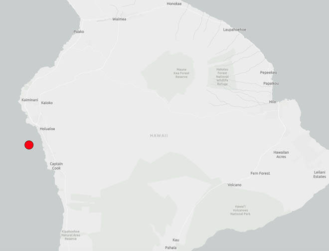 Magnitude 4.6 earthquake strikes off Kailua-Kona