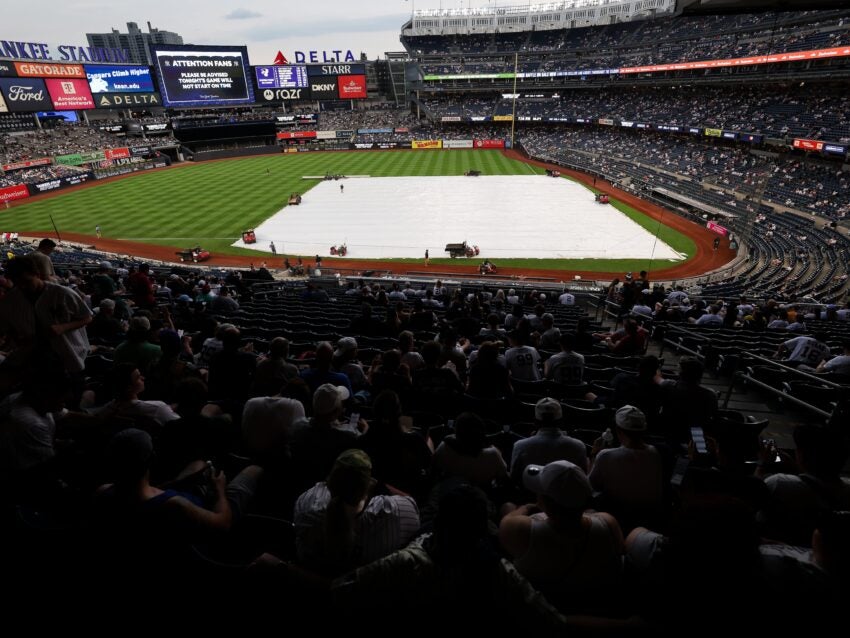 Red Sox-Yankees rained out, rescheduled as a doubleheader Aug. 29 in New York