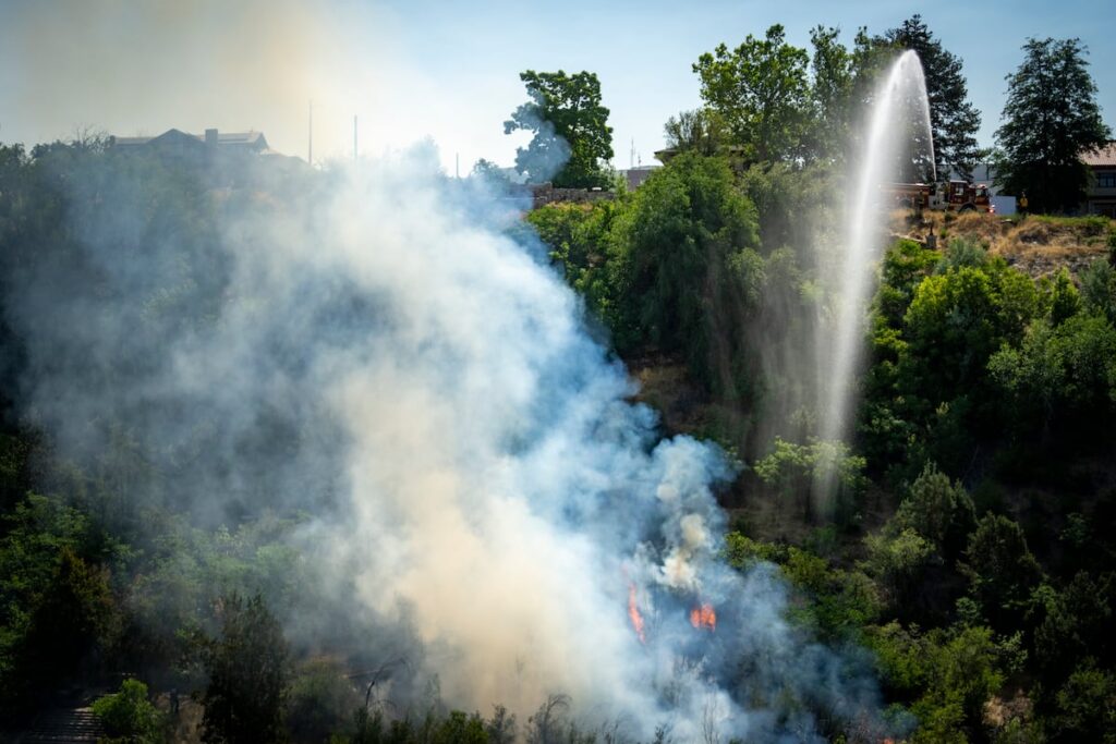 See the fire that ignited in Memory Grove Park Friday morning