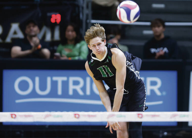 UH volleyball player Finn Kearney transfers to rival LBSU seeking playing time