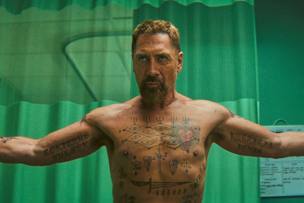 This image released by Apple shows Javier Bardem in a scene from "Cape Fear." (Apple ...
