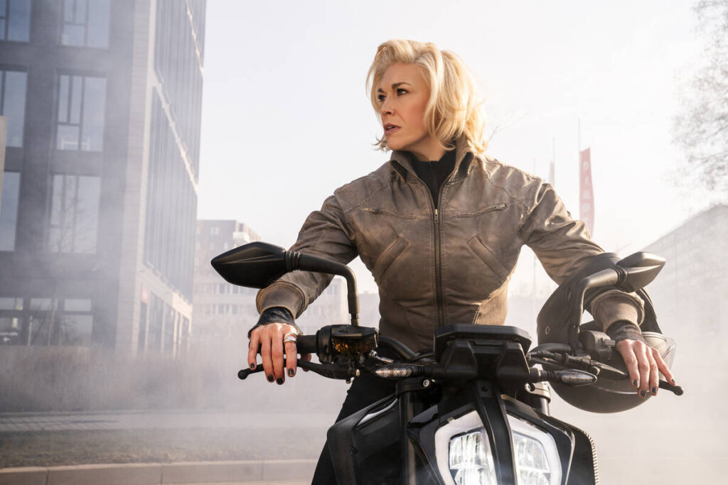 Hannah Waddingham in "Ride or Die” (Dušan Martinček/Prime)