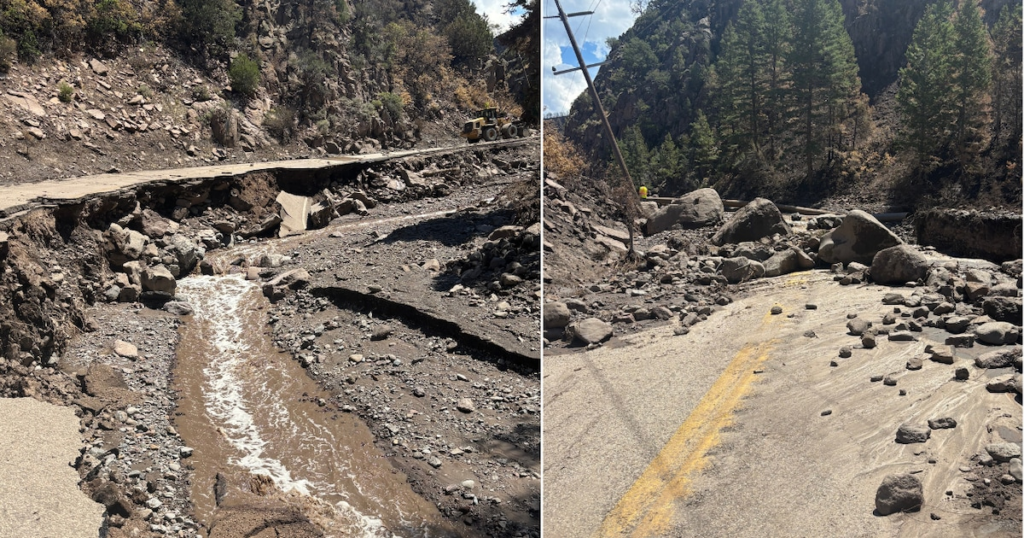 Flash floods wash out highway through Beaver Canyon, forcing its closure
