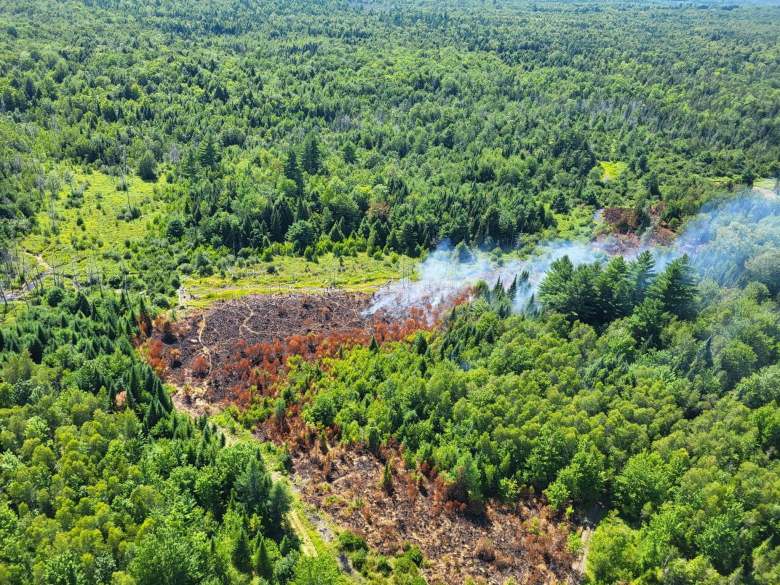‘Stubborn’ wildfire in Penobscot County turns into full-time response for volunteer firefighters